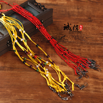 Yellow bird collar collar neck lock Bird rope training rope embroidered eyes Acacia Bird Bird Bird Bird training utensils