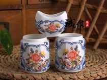 Thrush bird food jar Jingdezhen bird food bowl thrush bird food tank thrush bird food tank thrush bird feeding bowl bird cage accessories