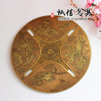 Painting Brow Boutique Pure Copper Cover Plate (Bamboo Bird Cage Coping Plate Thyme Wrens Caged Red Son Indigo Bamboo Bird Furniture)