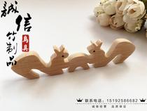 Square cage door flower (squirrel handmade primary color purple bamboo carving bird cage door bamboo door cage door carbonization)