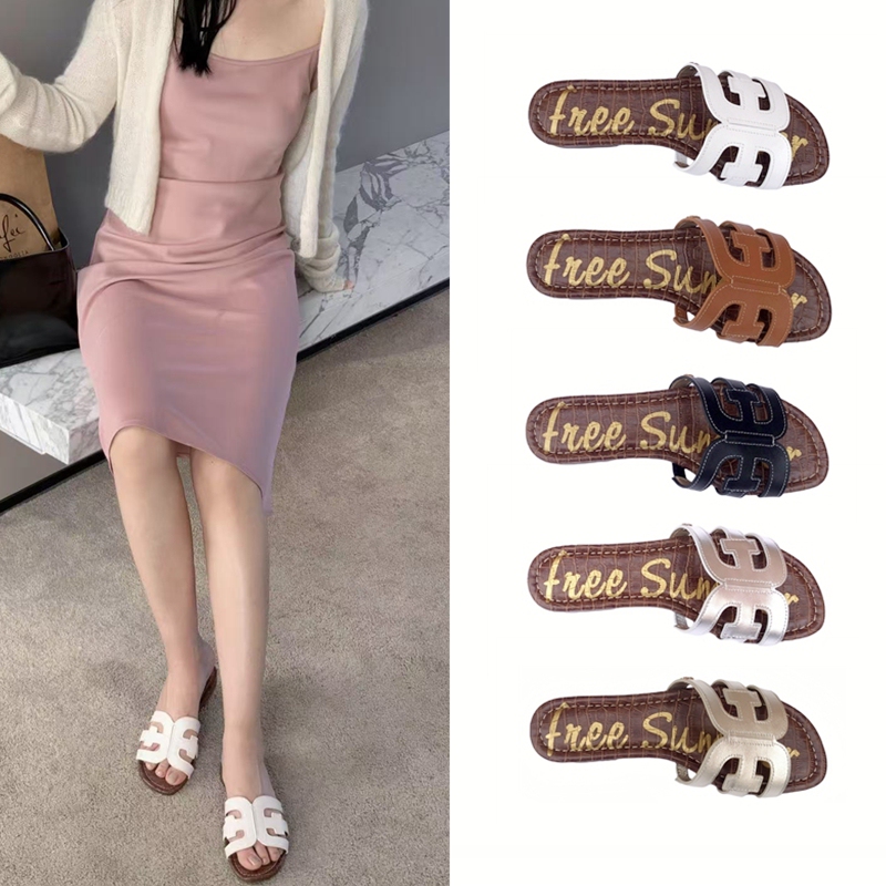Original Factory Product Summer Slip-On Sandals for Women, Made of Top-Layer Cowhide with Soft Sole, Hollow Design, Casual Vacation H-Style Sandals, Trendy on Instagram Original Factory Product Summer Slip-On Sandals for Women, Made of Top-Layer Cowhide with Soft Sole, Hollow Design, Casual Vacation H-Style Sandals, Trendy on Instagram