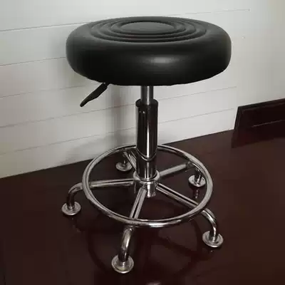 Lifting small round stool Simple bar stool Rotating beauty stool Nail stool Laboratory chair Work stool Workshop chair