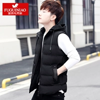 Vest nam phiên bản Hàn Quốc của xu hướng đẹp trai mùa thu đông xuống áo khoác cotton độn áo vest nam vest giản dị cỡ lớn vest nam áo ba lỗ gym