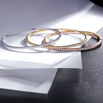 Zhongtan famous watch Diamond diamond bracelet half diamond white 18K bracelet carat rose gold row diamond bracelet Star River Series