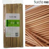 Double gun bamboo chopsticks without paint and wax chopsticks restaurant lunch fast food chopsticks 30 pairs