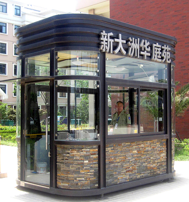 Kiosk manufacturers made art security kiosk Door parking lot toll kiosk Residential property insulation mobile smoking