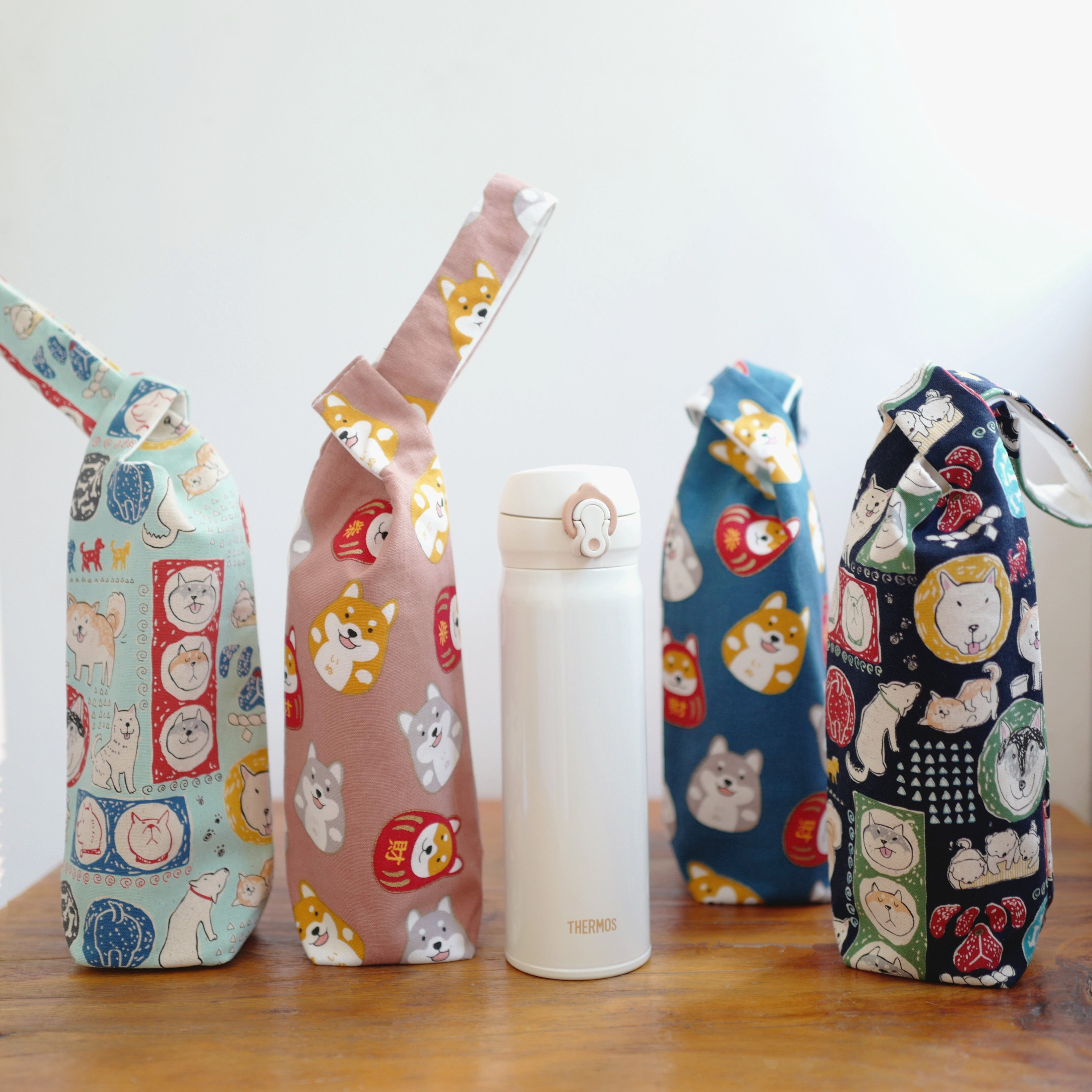 Little Parisian original handmade day style and portable water glass bag cup sleeve kettle bag daily hand bag 