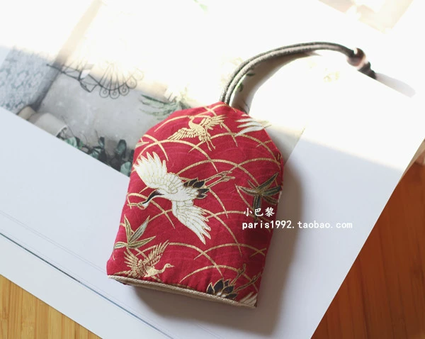 Ba mảnh vải làm bằng tay DrawString pull-loại sáng tạo gói chìa khóa xe điều khiển từ xa key protector nữ