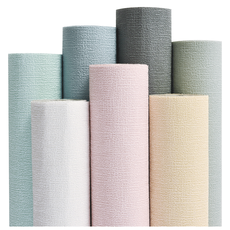 50 meters thick linen pattern self-adhesive wall sticker waterproof and moisture-proof