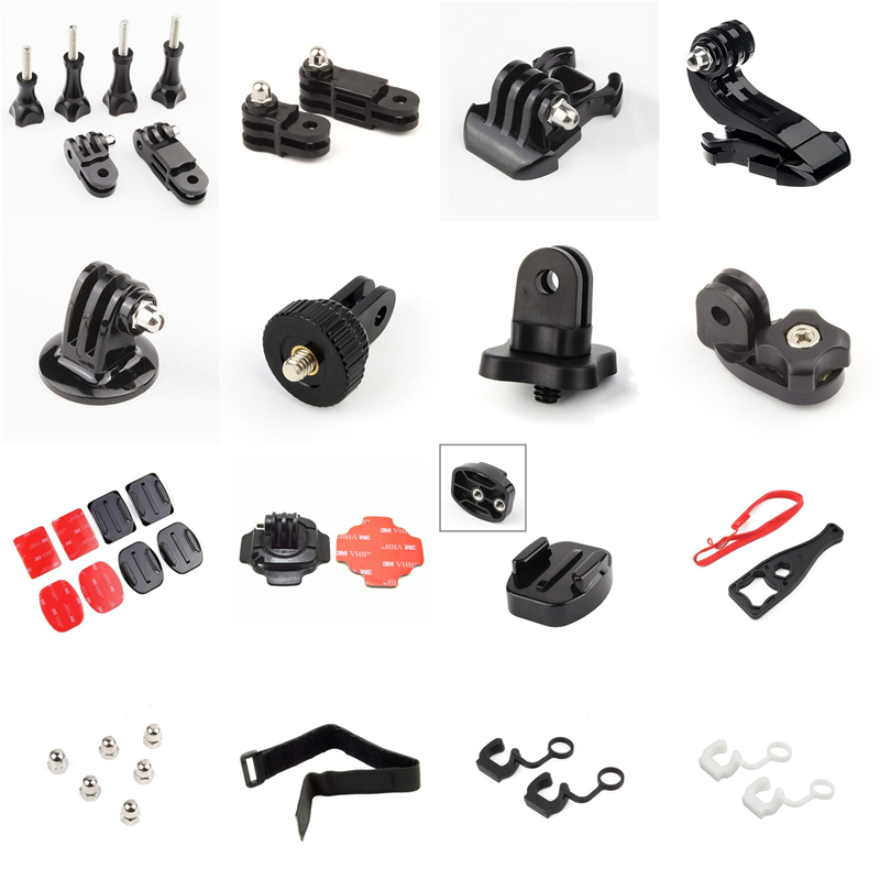 Action Camera Quick Release Base Adapter Screw Wrench Helmet Mount Bracket Dji Osmo Gopro Accessories