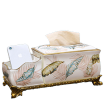 American light luxury multi-purpose tissue box simple and personalized tissue box European style creative storage for living room restaurant and coffee house