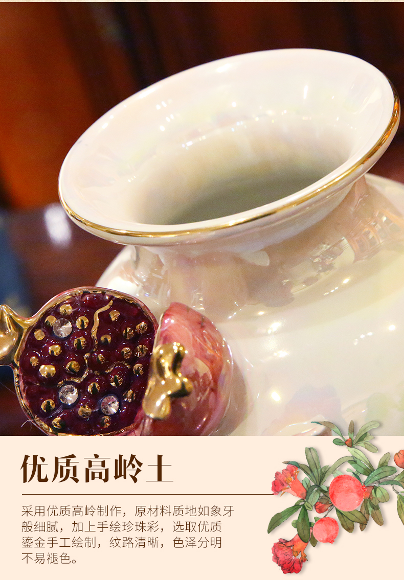 European vase furnishing articles ceramic simulation flowers sitting room suit creative household act the role ofing is tasted vase girlfriends wedding gift