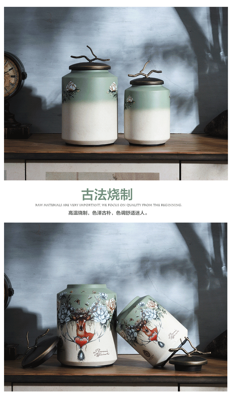 Boreal Europe style ceramic decoration storage tank creative furnishing articles American restoring ancient ways is the sitting room porch soft outfit household act the role ofing is tasted