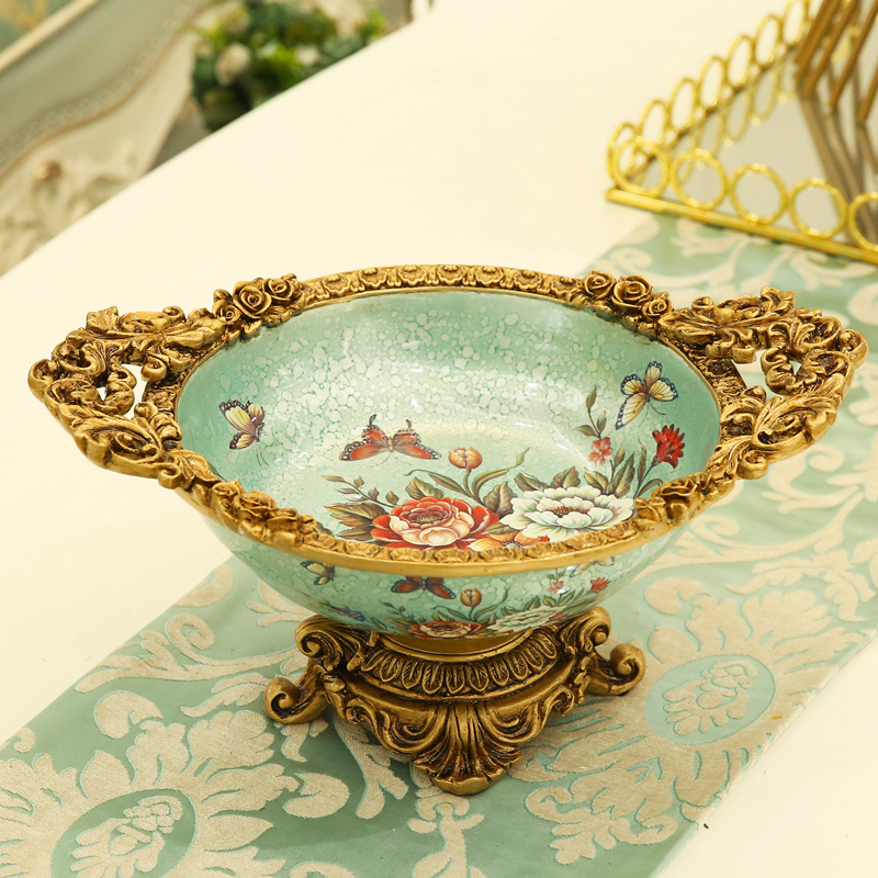 European fruit bowl modern creative snacks dry fruit bowl sitting room adornment household candy dishes furnishing articles tea table