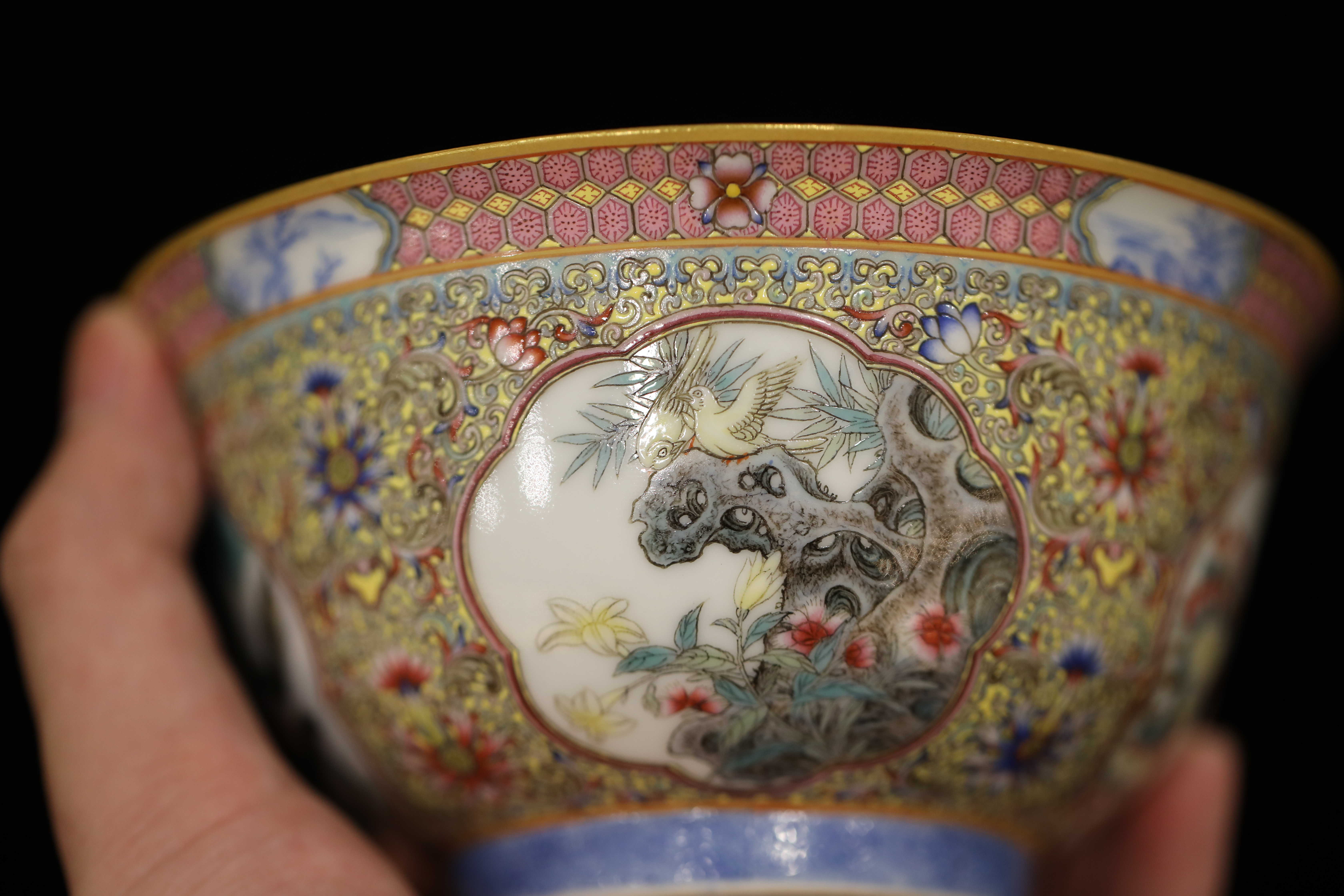 Jue Kiln Pastel Heavy Industry Window Bowl Early Spot Orphan