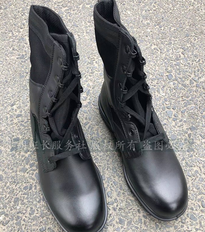 Black Skydiving Boots 3514 15 Paratrooper Boots For Training Boots Tactical Boots Anti-Puncture Boots Combat Boots