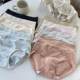 Women's pure cotton belly-climbing large size hip-packing high waist panties