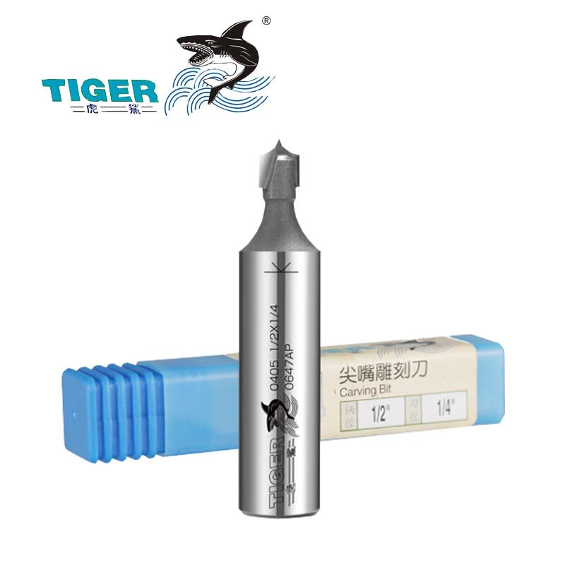 Tiger shark 0405 sharp mouth carving knife 1 4 handle 1 2 handle rounded corner edge walk R angle arc line woodworking carving knife