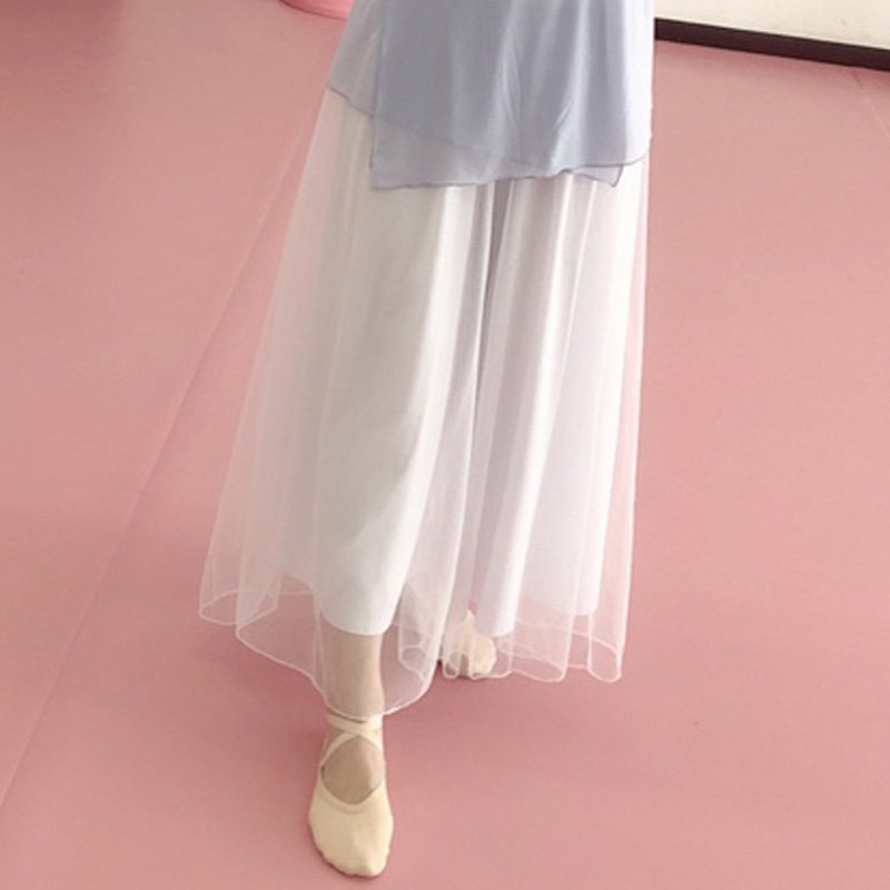 Floating snow spinning modern dance suit classical dance female dance performances persuaded national dance dance broad leg pants