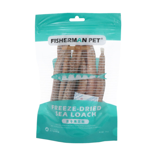 FishermanPet Pet Snacks Deep Sea Cod Skin Dog Clean Teeth Bone ອາຫານວ່າງທົ່ວໄປທີ່ແຊ່ແຂງ-ແຫ້ງສໍາລັບຫມາແລະແມວ