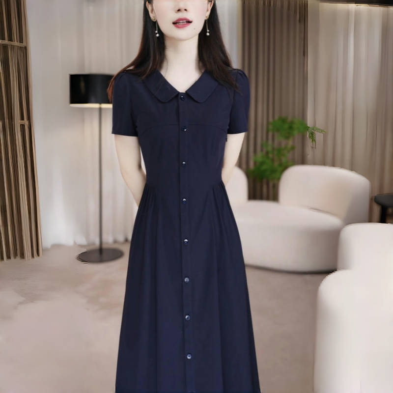 Ice Silk Four-Way Stretch Dress, Slimming, Elegant, Stylish, Fashionable, Slim-Fitting, Summer Waist-Cinching, Slimming, Fashionable Summer