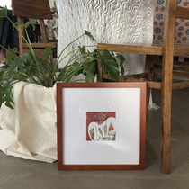 Matisse) French Square Special Matisse Handmade Wood Photo Frame Retro Card Set