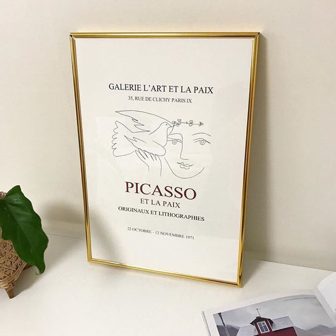 (picasso) Picasso hand-painted simple texture large card