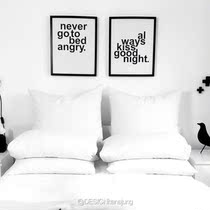 ) Kiss good the right to the right.) Nordic Minimalist Style Home Decoration Poster Good Night Kiss Suit