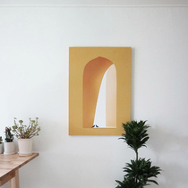 lemon Korean retro ins wind lemon yellow system window landscape art decoration poster decorative board