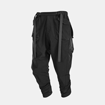 NOSUCISM 2020 A W quick tightening waist three-dimensional cut level pocket zipper closure trousers