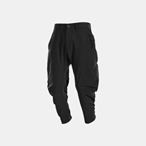 NOSUCISM 2020 A W nylon four-sided splashing water-resistant vertical cut multi-pocket foot mouth zipper closure trousers