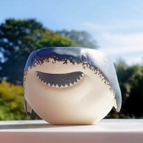The same shark cup shark cup internet celebrity ins style creative shape shark cup mug water cup funny gift gift