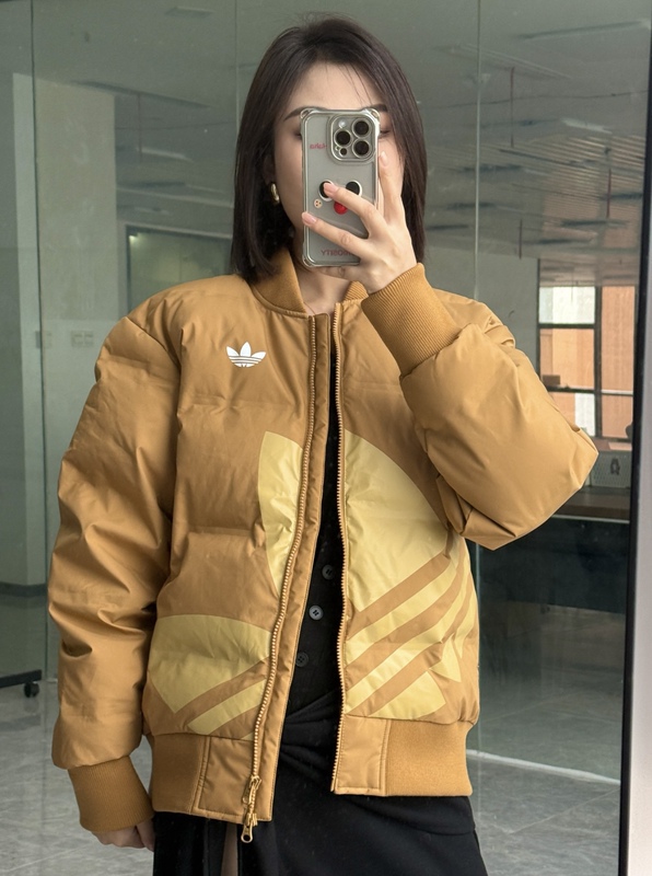 Adidas/Adidas Unisex Sports Baseball Stand-Up Collar Windproof Warm down Jacket Jl8411