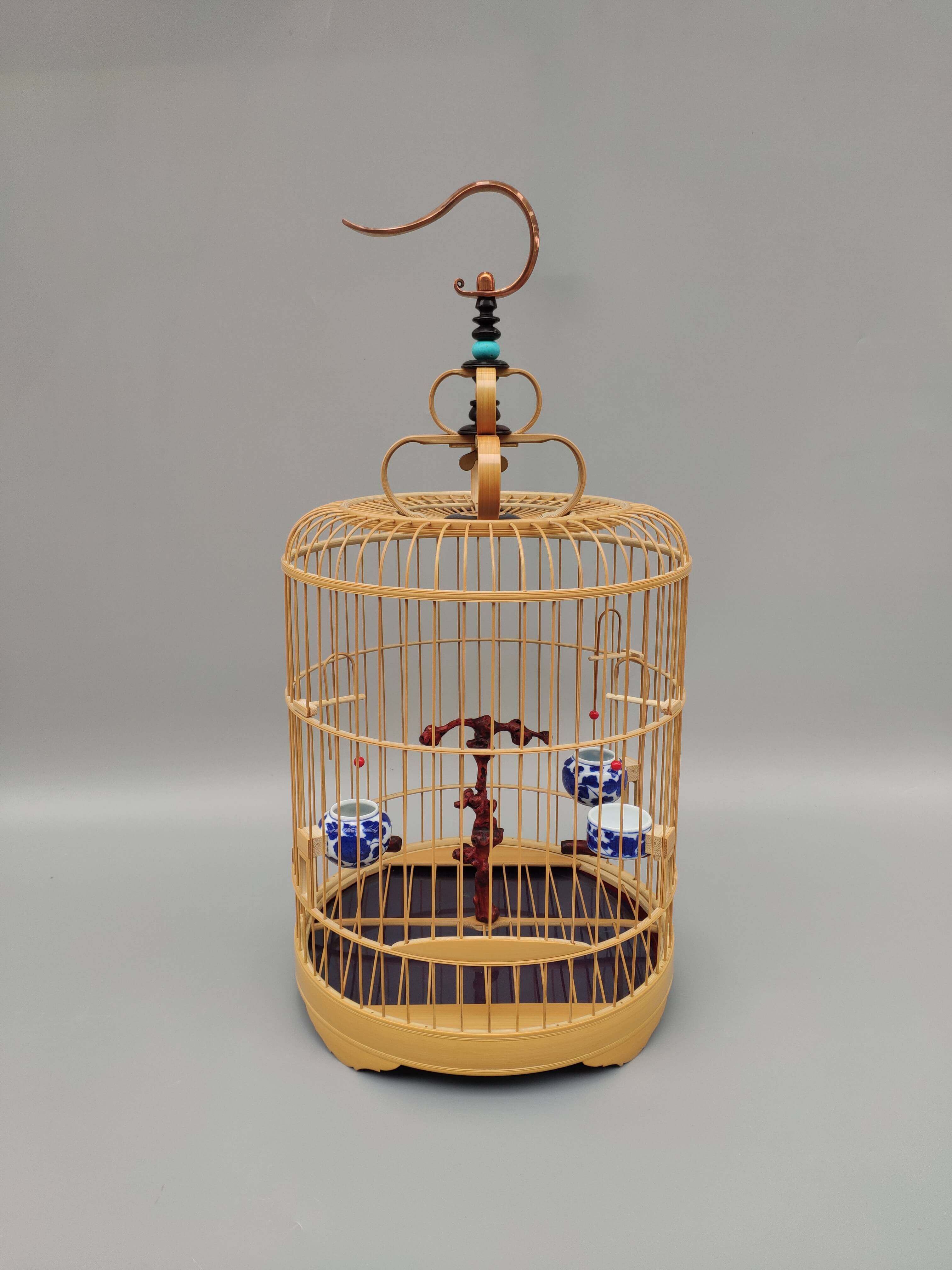 New Stone Swallow Cage River Swallow Cage Stone Swallow Cage Small Black and White Bird Cage Sichuan Cage Is Handmade In its entirety