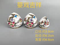 Sichuan cage thrush bird cage accessories Bird cup food tank Color flower series Gilt bird cup 