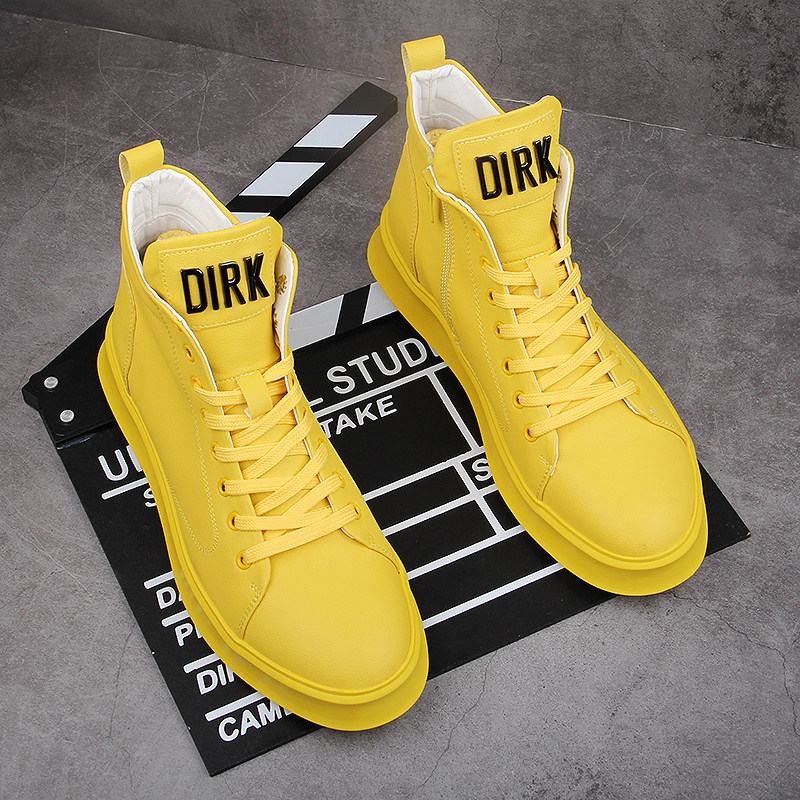 Men's shoes 2022 new spring men's high cylinder shoes Han version trendy sports casual shoes Chauletide shoes Shoes Tide Shoes