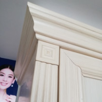 Top line Roman stigma Hanging embedded cabinet edge line Wardrobe cabinet Solid wood paint-free line Moganshan Rabbit baby Eagle crown