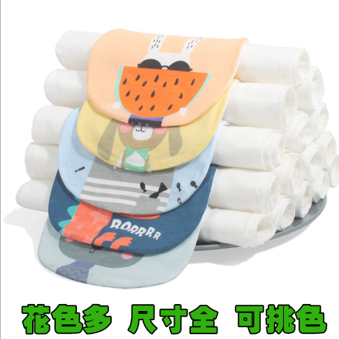 Sweat towel children's cotton kindergarten baby gauze cute large boy and girl pad back towel
