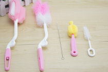 2021 New Pint Wash Bottle Brush Cleaning Brush set baby with 360-degree swivel long handle cleaning straw pacifier
