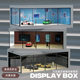 High-transparent acrylic miniature PVC assembly scene ornament h