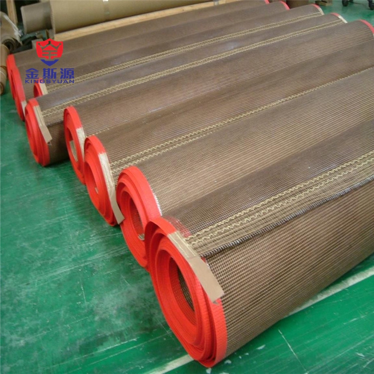 Teflon mesh with high temperature resistant conveyor belt film charter UV machine tunnel furnace shrink baker over oil Teflon mesh belt