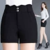 Culottes nữ mùa hè giản dị phiên bản Hàn Quốc lỏng lẻo 2020 mẫu mới mùa xuân và mùa thu eo cao màu đen quần short đáy quần phụ nữ mặc thủy triều - Quần tây thường