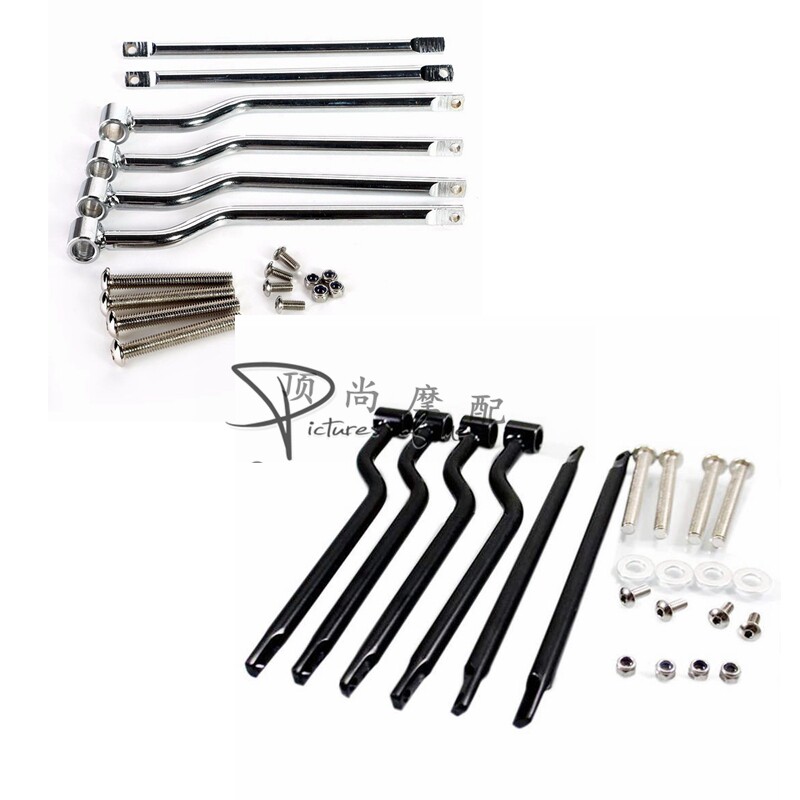 Motorcycle universal modified knight Edging bag Hanging bag Saddle bag Protective support Full activity multi-function bracket