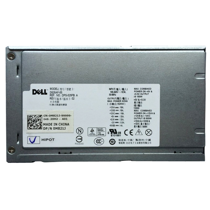 Original installation DELL T3500 Power D525AF-00 D525AF-00 H525AF-00 H525AF-00 U597G M821J M821J