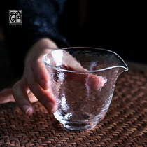  Empty cloud Japanese-style free glass fair cup High-end thickened glass tea set Tea filter integrated tea splitter Tea cup