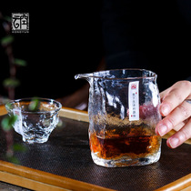  Kongyun Sui type spring ice glass fair cup handmade high temperature resistant high-end Kung Fu tea set Tea sea thickened tea separator
