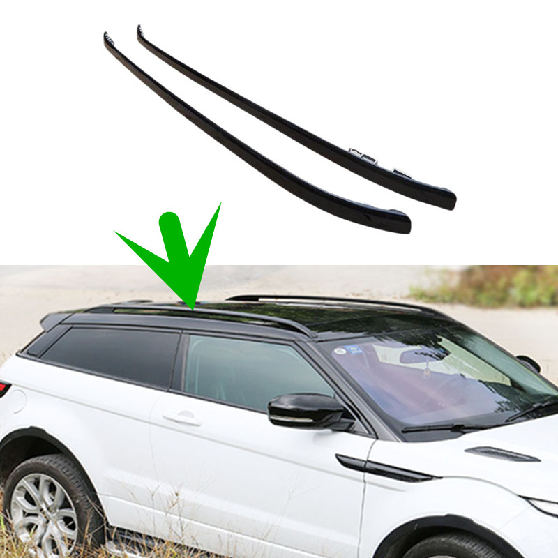 2pcs Aluminum Alloy Roof Rack Main Body Cover for Range Rover Evoque