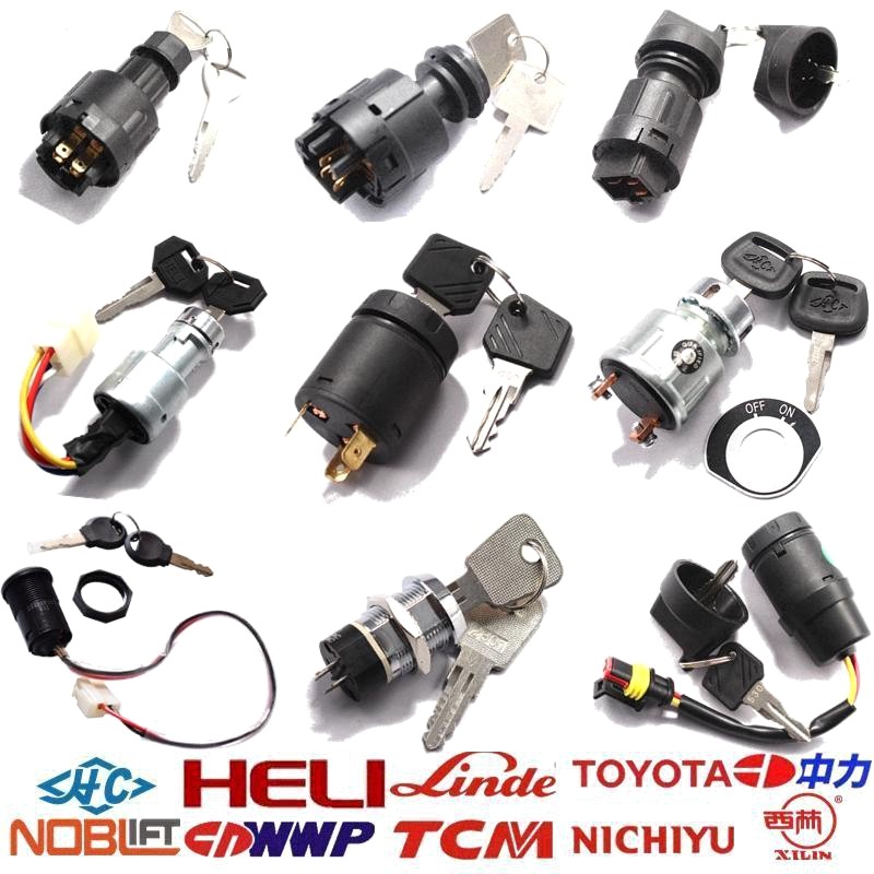 Electric Pile High Machine Accessories Key Electronic Door Lock Switch Power Pile High Trust Pan Hydraulic Car Fuel Oil