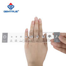 GEMTRUE professional carat diamond size comparison zircon special-shaped comparison measurement board tool set comparison stone