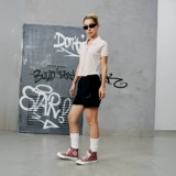 Converse, конверсы, высокие тканевые розовые туфли подходит для мужчин и женщин